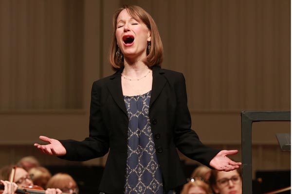 Kathryn Mueller, soprano with Spartanburg Philharmonic